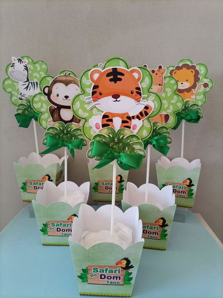 Centro de Mesa Safari