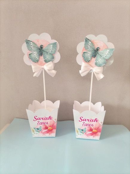 Centro de Mesa Jardim Encantado das Borboletas