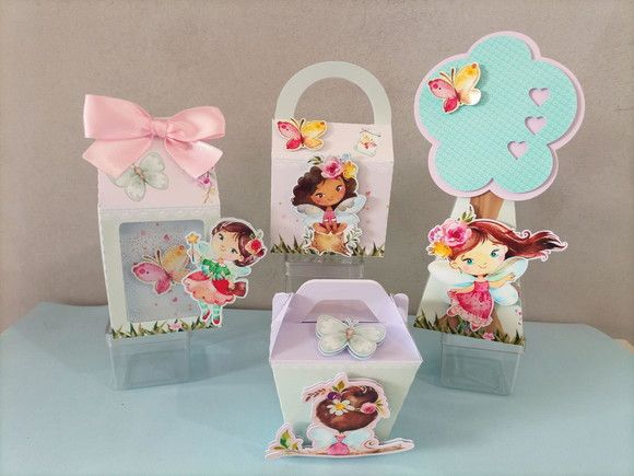 kit jardim das fadas 40 peças